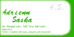 adrienn saska business card